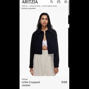 Wilfred free little cropped jacket 
Black wool